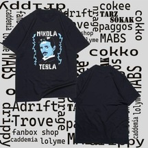 Startmore Adrift Kod Presss Kadın Siyah Electricity Scientist Nikola Tesla T-shirt 332399tt Siyah