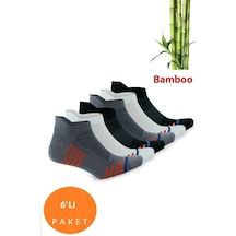 Pallmali 6'Lı Renkli Bambu Performans Erkek Patik Çorabı | Kutulu-40-44