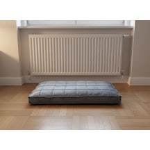 Sergama 120x80x15 İthal Babyface Fumaş Fermuarlı Pofidik Koyu Gri