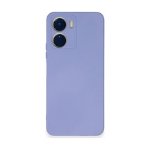 Vivo Y16 Kılıf Nano İçi Kadife Silikon - Lila 0.2M-Çok Renkli