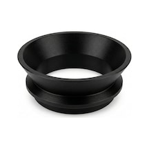 51mm Portafiltre Dozaj Halkası, Dozaj Hunisi, Kahve Dökme Önleyici Huni, Espresso Hazırlık Hunisi 2 Siyah