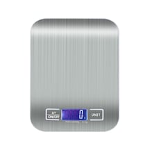 Kosona Stokele Olmayan Beyaz Paslanmaz Çelik Mutfak Dijital Terazi, 10kg/1g Hassasiyet, 5 Ağırlık Birimi, Tare Fonksiyonu, Lcd Ekran Nbw-2012 Diğer
