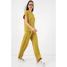 Bigdart Kadın Örme Bluz Pantolon İkili Takım 30085 - E.yeşil