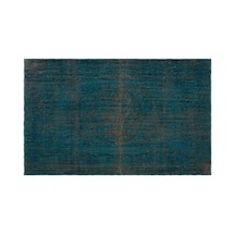El Dokuması Vintage Yün-pamuk Turkuaz Halı 23092 185 X 300 Cm