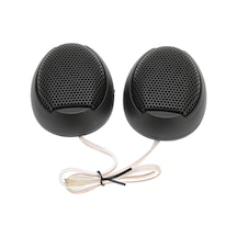 Konesam 1000w Evrensel Araç Hoparlörü, Yüksek Hassasiyetli Abs Dome Tweeter, 2 Adet, Kolay Yapıştırmalı Montaj, Tüm Müzik Stilleri İçin Siyah