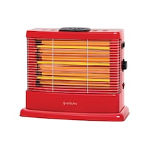 Minisan MS-2100 Midi 2100 W Buharlı Quartz Isıtıcı Kırmızı