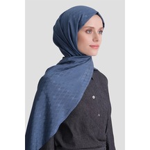 Armine Elegance Pamuk - İpek Şal P3001 İndigo Mavi