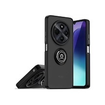 Newface Realme C75 4g Kılıf Montreal Yüzüklü Silikon Kapak - Siyah