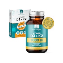 Naturagen Vitamin D3 + K2 1000 IU 60 Kapsül