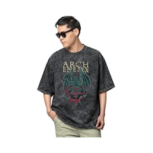 Arch Enemy Rock Metal Müzik Grubu Baskılı Unisex Oversize Vintage Siyah