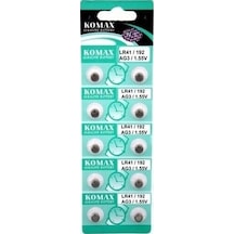 Ag3 Saat Pili - Düğme Pil 10lu Paket Lr41/192 1.55v