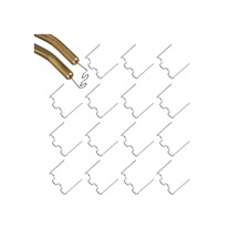 Hangfox 0.8mm Büyük Dalga 100 Adet Paslanmaz Çelik Kaynak Çivi, Otomobil Tampon Onarım Aleti, Plastik Parça Tamiri İçin Dayanıklı Kaynak Araçları