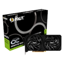 Palit Nvidia RTX4060 Infınıty Dual Oc 8 GB 128 BİT GDDR6 Ekran Kart (NE64060S19P1-1070L)