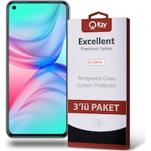 İnfinix Hot 10 ile Uyumlu Kırılmaz Temperli Ekran Koruyucu Cam Ekonomik 3'lü Paket