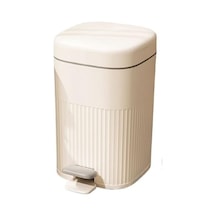 Tr 8/10/15 Litre Çöp Kovası, Darbe Emici Kapaklı, Retro Plastik, Basamak Açma, Oturma Odası, Yatak Odası, Banyo İ Genel