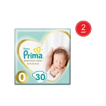 Prima Bebek Bezi Premium Care Prematüre 0 Numara 2 x 30 60 Adet 2'li