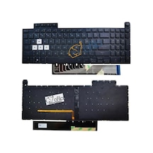 Asus Tuf Dash F15 Fx517zm-hn118w05 Uyumlu Notebook Klavyesi Siyah Tr Rgb Işıklı