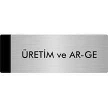 Metal Yönlendirme Levhası, Departman Kapı Isimliği Üretim Ve Ar-ge 5x20 Cm Gümüş Renk
