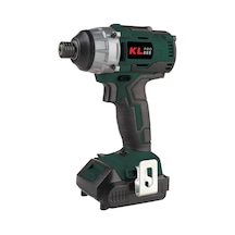 Klpro KLDV18B-20 18V/2.0Ah Li-ion Çift Akülü Kömürsüz Profesyonel Darbeli Tornavida Siyah