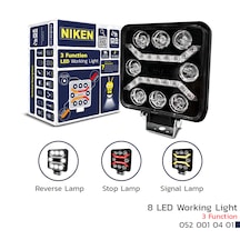 Niken Çalışma Lambası Pro 8 Ledli Kare 3 Fonksiyonlu