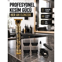 Şarjlı Titanyum Bıçaklı Saç Kesme Makinesi Yeni Nesil 1.5 Saat