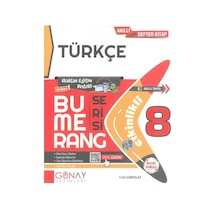 8 Sınıf Türkçe Etkinlikli Bumerang Serisi Günay Yayınları