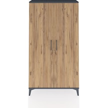 Arges Dolap 4 Raflı 2 Kapaklı 88x30x163 Antrasit-çam Antrasit