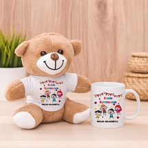 Canım Öğretmenim Hediye Peluş Ayıcık Ve Kupa Bardak