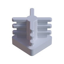 Cateksss 20x20 Mm İç Kelebek Profil Tapası Beyaz - 32 Li Paket