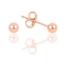 Gümüş Rose 5 Mm Gümüş Top Küpe