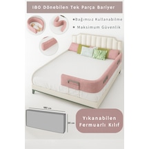 Miralay Yeni Nesil Yatak Bariyeri 180 CM Pembe