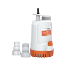 Seaflo Taşınabilir Kullanışlı Dalgıç Manuel Sintine Pompası 2000 Gph 24v - Hortum Çıkışı Ø: 1-1/8'' Ve 1-1/4'' 29mm, 32mm