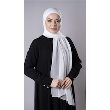 Hürrem Bone Krem Pratik Hazır Geçmeli Şal Şifon Kumaş Hijab Bone 3009 40