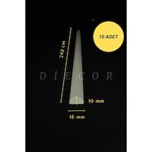 Diecor Dekoratif Boyanabilir 10 Adet 1,5 Cm Polistren Duvar Çıtası Beyaz 15 X 10 Model:xa163