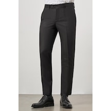 İmza Siyah Düz Bez Ayağı Slim Fit Classic Pantolon 1003245152 Siyah