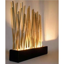 Dekoratif Ahşap Bambu Lambader N11.43