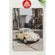 Wos. Tosba A5 Metal Spiralli Çizgisiz Karton Kapak Wos. Tosba Defter Çok Renkli