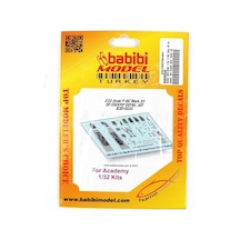 Babibi Bd3-0035 1/32 Ölçek, F-16c Blok 25 Academy İçin Kokpit Seti, Dekal Çıkartma