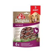 8in1 Delights Duck Spirals Ördekli Burgu Köpek Ödülü 6 Lı X 3 Adet
