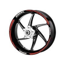 Deeb Cbr250 Jant Şeridi Reflektif Kırmızı Beyaz Model S