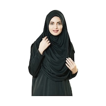 Siyah Namaz Elbisesi - Kabe Motifli Seccade ve Tesbih - Ibadet Se