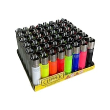 Clipper Renkli Micro Taşlı Çakmak  48 Adet 5732