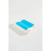 Visco Serinletici Jelli Boyun Destekli Çocuk Yastığı 47x32x8/6 Cm Beyaz