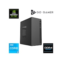 Go Gamer E109D i3-14100F 8 GB 256 GB SSD GT730 24" Free Dos Oem Paket Masaüstü Oyuncu Bilgisayarı