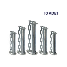 Q28mm - 150mm Zincirli Orta Kol Pimi 10 Adet