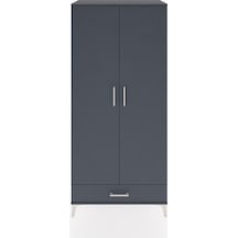 Hyperion Dolap 5 Raflı Tek Çekmeceli 2 Kapaklı 88x44x195 Antr... Antrasit
