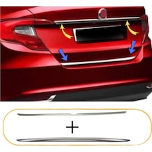 Fiat Egea Krom Bagaj Çıtası+bagaj Alt Çıtası 2015 Üzeri Paslanmaz Çelik