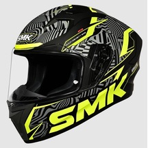 Smk Stellar-s01 Fury Kapalı Kask Ma264 Siyah Sarı