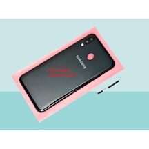 Tkgz - Samsung Galaxy Uyumlu M20 Full Kasa Arka Kapak Batarya Kapağı - Siyah Çok Renkli