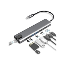 Apple Uyumlu MacBook Pro Air USB Type-C Dönüştürücü Hub